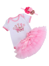 3-Piece Princess Pink Tutu Outfit