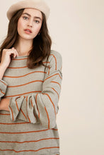 Drop Shoulder Lightweight Pullover Sweater | Grey