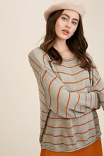 Drop Shoulder Lightweight Pullover Sweater | Grey