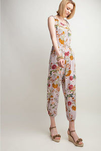 Floral Pocket Jumpsuit