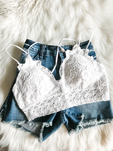 Strappy Lace Bralette  Blush – My Vanity Closet