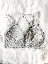 RESTOCKED! 'So Into You' Strappy Lace Bralette | Grey